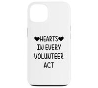Custodia per iPhone 13 Cuori in ogni atto di volontariato