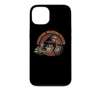 Custodia per iPhone 13 "Custom Motorcycles" Retro Biker Lowbrow Wolf Rockabilly 50s