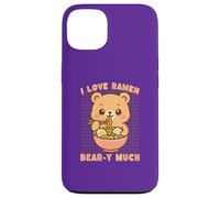 Custodia per iPhone 13 Cute Bear ama il Ramen Kawaii Food Lover