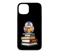 Custodia per iPhone 13 Cute Girls Kawaii Kids Animal Lover Reading Books Penguin