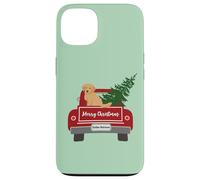 Custodia per iPhone 13 Cute Golden Retriever Christmas Car Puppy Dog Pet