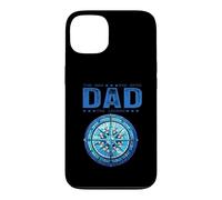 Custodia per iPhone 13 Dad The Man Myth Legend Cool Nautical Compass Festa del papà