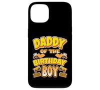 Custodia per iPhone 13 Daddy Of The Birthday Boy Construction Worker Festa di compleanno