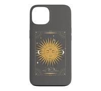Custodia per iPhone 13 Dark Academia Estetica Tarocchi Estetici Sole e Luna Nuvole
