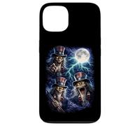 Custodia per iPhone 13 Dark Zio Sam sotto la Luna Piena Vintage Fantasy Lightning