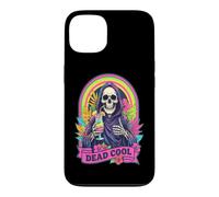 Custodia per iPhone 13 Dead Cool Tristo Mietitore Scheletro Summerween Beach Cocktail