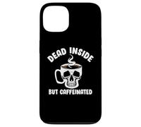 Custodia per iPhone 13 Dead Inside But Caffeinated Skeleton Coffee Lover Baristas