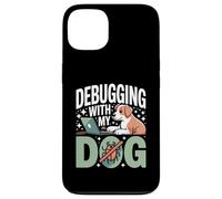 Custodia per iPhone 13 Debug con il mio cane divertente programmatore codifica