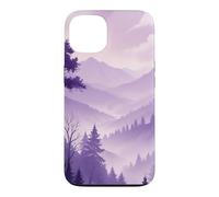 Custodia per iPhone 13 Deep Purple Natura Montagne Escursionismo Escursionismo Vaporwave