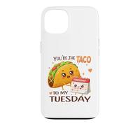 Custodia per iPhone 13 Design con scritta "You're the Taco To My Tuesday"