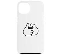 Custodia per iPhone 13 Design divertente con scritta "Let's Have A Thumb War"