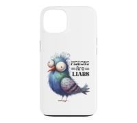Custodia per iPhone 13 Design divertente con uccellini piccioni e bugiardi