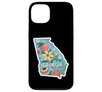Custodia per iPhone 13 Design floreale colorato con orgoglio della Georgia