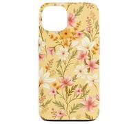 Custodia per iPhone 13 Design floreale da giardino botanico con prato di fiori selvatici