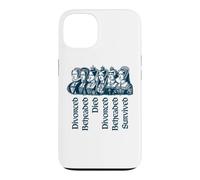 Custodia per iPhone 13 Destini delle sei mogli di Enrico VIII Navy Print