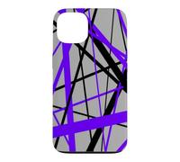 Custodia per iPhone 13 Diagonal Dynamics Lilla-Viola e Nero