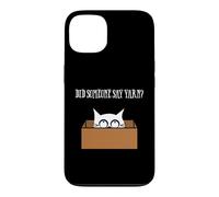 Custodia per iPhone 13 Did Someone Say Yarn Funny Cat Lover Knitting Crochet Hobby