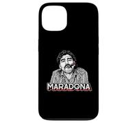 Custodia per iPhone 13 Diego Maradona Vintage Sigaro Retro Calcio Icona