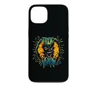Custodia per iPhone 13 Dilofosauro veleno tossico al neon di Jurassic Park