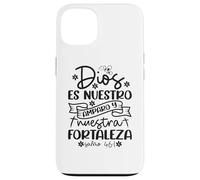 Custodia per iPhone 13 Dios es nuestro amparo y fortaleza