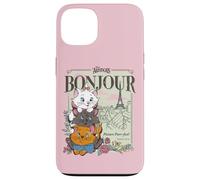 Custodia per iPhone 13 Disney The Aristocats Marie Toulouse & Berlioz Bonjour