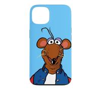 Custodia per iPhone 13 Disney The Muppets Rizzo the Rat Big Face Blue