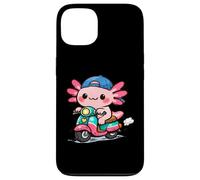 Custodia per iPhone 13 DIVERTENTE AXOLOTL IN GUIDA IN SCOOTER