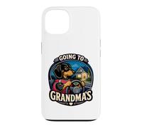 Custodia per iPhone 13 Divertente bassotto andando alle nonne guida