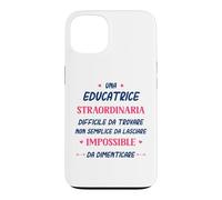 Custodia per iPhone 13 Divertente Educatrice donna Collega Straordinaria Educatrice