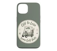 Custodia per iPhone 13 Divertente golf cart golfista Fore Fun alcune palline da golf