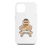 Custodia per iPhone 13 Divertente Torta Grasso Mangiare Sumo