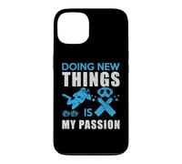 Custodia per iPhone 13 Doing New Things Is My Passion Dive Funny Scuba Diving Diver