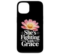Custodia per iPhone 13 Donna sopravvissuta al cancro che combatte con grazia regalo ispiratore