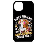 Custodia per iPhone 13 Don't Rush Me My Saint Bernard Comes First