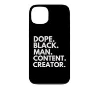 Custodia per iPhone 13 Dope Black Man Content Creator Orgoglio afroamericano