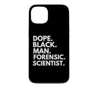 Custodia per iPhone 13 Dope Black Man Scienziato Forense Afroamericano Orgoglio