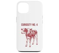 Custodia per iPhone 13 Due teste vitello xilografia illustrazione tassidermia stranezza