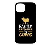 Custodia per iPhone 13 Easily Distracted By Cows Funny Cow Lover Animal Lovers