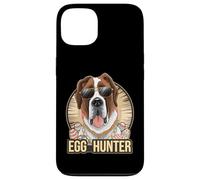 Custodia per iPhone 13 Easter Bunny Saint Bernard Egg Hunter Amante dei cani