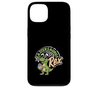 Custodia per iPhone 13 Eastersaurus Rex Funny T-Rex Easter Bunny Ears Ragazzi Bambini