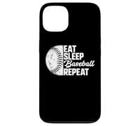 Custodia per iPhone 13 Eat Sleep Baseball Repeat Softball Catcher Batter Baseballer