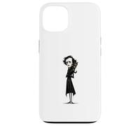 Custodia per iPhone 13 Edgar Allan Poe Beloved Cat