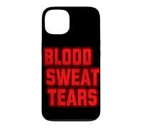 Custodia per iPhone 13 Emblema sangue rosso, sudore e lacrime per ragazzi e ragazze