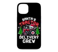 Custodia per iPhone 13 Equipaggio di consegna del trattore di Babbo Natale