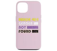 Custodia per iPhone 13 Error 404 Gender Not Found per Non Binario