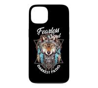 Custodia per iPhone 13 Fearless Soul Illumina l'acchiappasogni del lupo più oscuro del passato