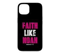 Custodia per iPhone 13 Fede come Noè | Ebrei 11: 7 citazioni cristiane