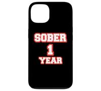 Custodia per iPhone 13 Felice Sobriety 1 Anno Cool Anniversary Red Sobriety
