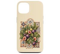 Custodia per iPhone 13 Fichi Greci Piastrelle Mosaico Mediterraneo Antico