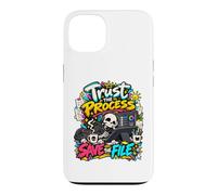 Custodia per iPhone 13 Fidati del processo- Salva File Divertente Digital Artist Design